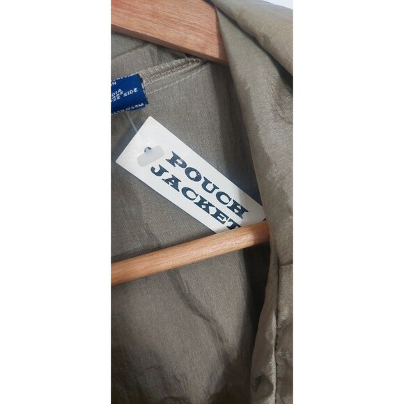 Fremantle Windbreaker Jacket Men's Size Medium Multi-Pocket Kangaroo Pouch Gold - Picture 12 of 16